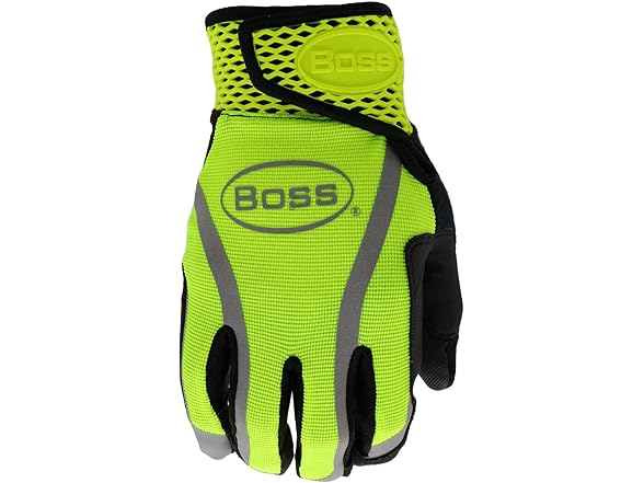 BOSS B52071 High-Vis Utility Synthetic Leather Palm