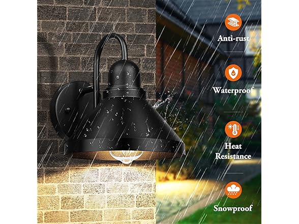 Brightever Gooseneck Outdoor Light Fixtures, 2-Pack