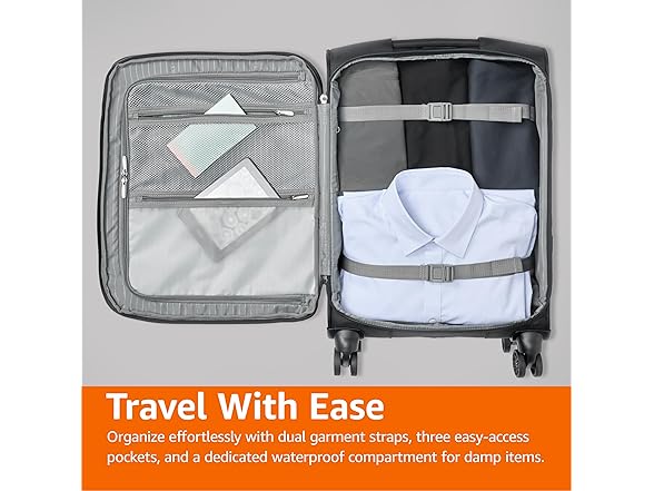 Amazon Basics 17" Carry-On Softside Luggage