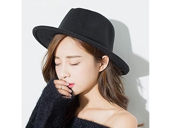 Inogih (M) Classic Wide-Brim Fedora-Hats Hat Belt