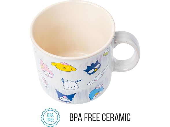 Sanrio Hello Kitty and Friends, Ceramic Camper Mug, 20oz