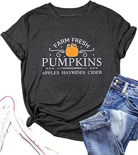 Women Farm Fresh Pumpkins T-Shirt 