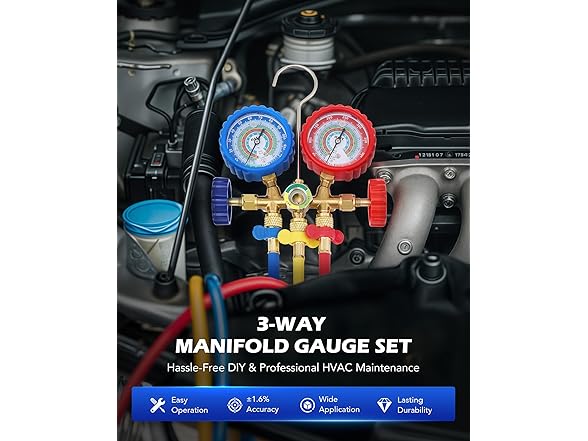 Orion Motor Tech AC Manifold Gauge Set