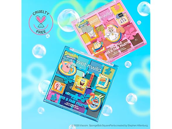 wet n wild Spongebob Eye & Face Palette - Gal Pals