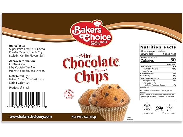Bakers Choice Mini Choc Chips Non Dairy