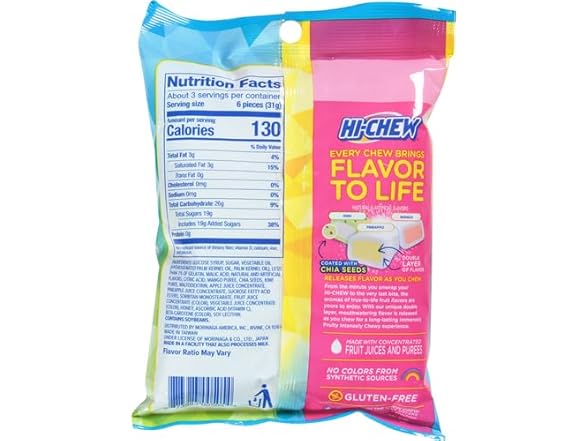Hi-Chew Bags, Tropical Mix, 3.53 oz