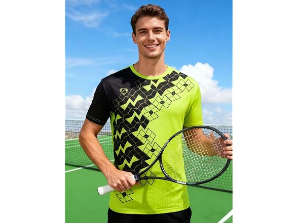 Jeansian Men (S) Activewear T-Shirt Sport Tee Tops