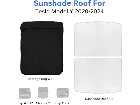 Upgrade Sunshade Roof for Tesla Model Y 2020-2024