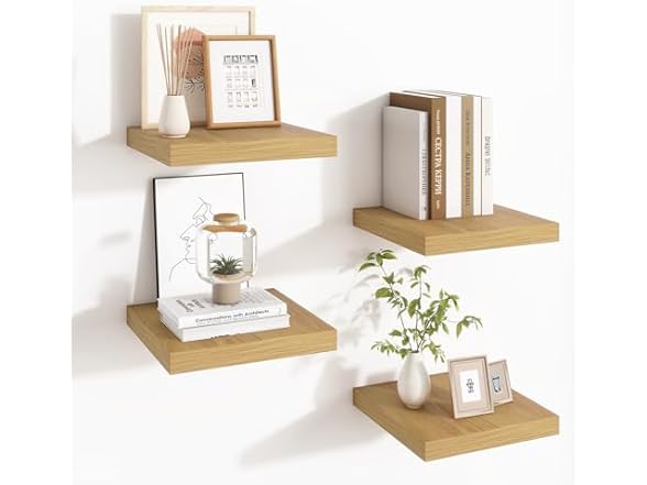 Square floating shelves