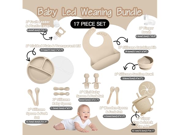 17 Piece Baby Feeding Set