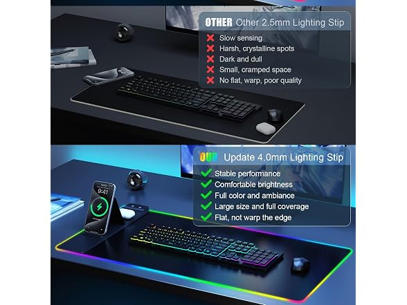 Wireless Charging RGB Gaming Mousepad
