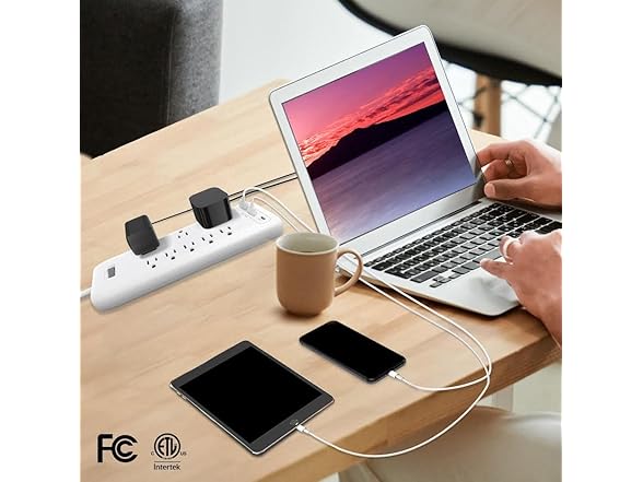 Clear Power 8-Outlet 2160J Surge Protector Power Strip