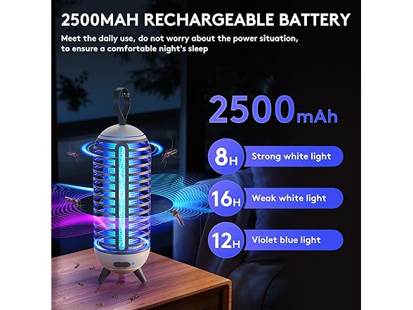 2500mAh Portable Fly Trap