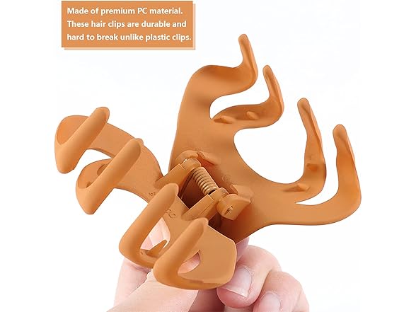 FITDON 4PCS Large & 8PCS Small Jaw Clips