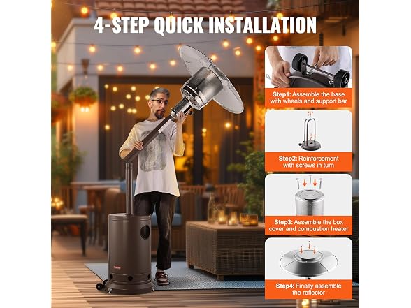 50000BTU Propane Patio Heater for