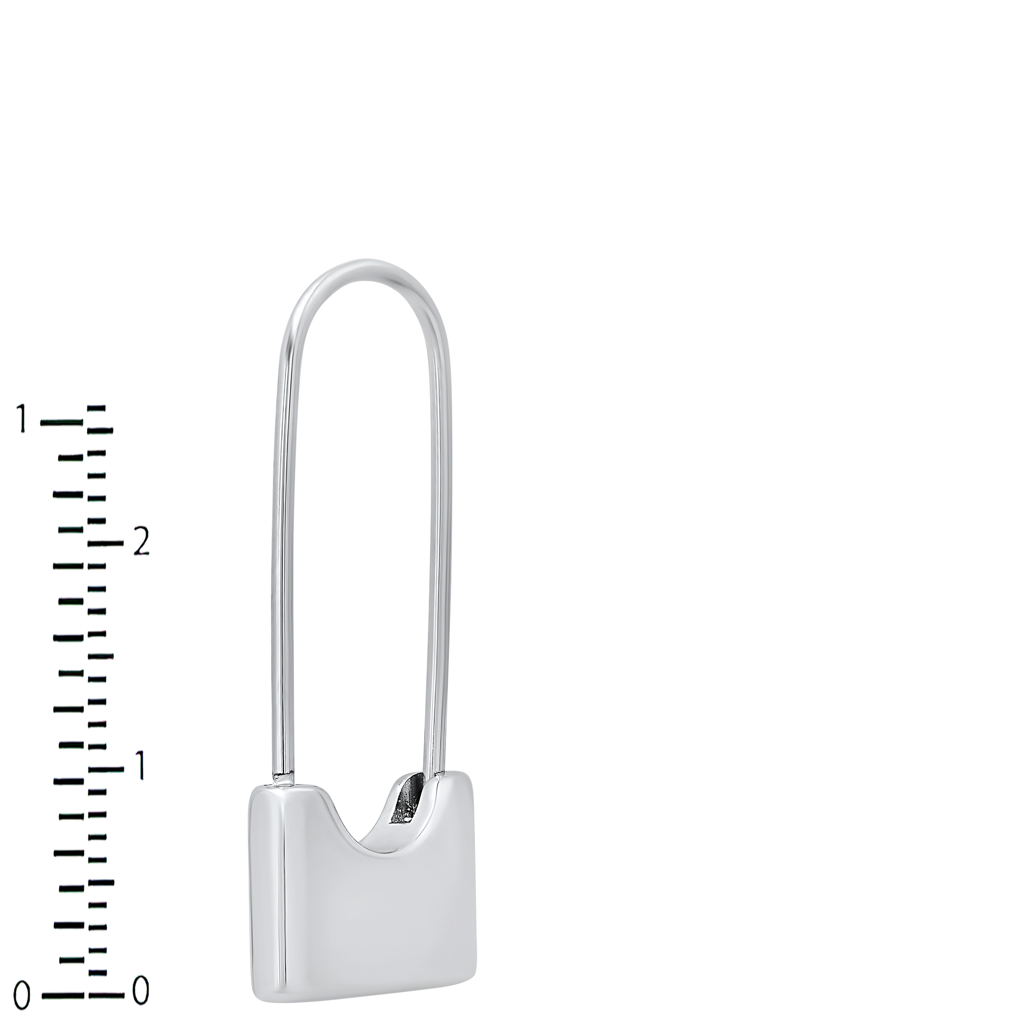 Silver Padlock Drop Earrings - Gallery 4