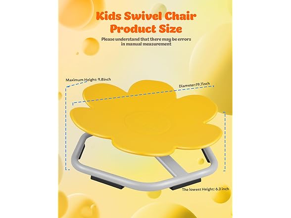 Sensory Toys Kids Swivel Chair