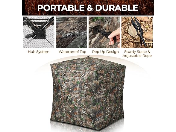 HUNTSEN Hunting Blind 270° See Through