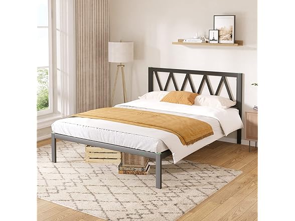 Novilla King Bed Frame with Headboard
