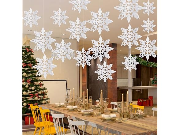 Ryangic 3D Christmas Snowflakes 18PCS Wonderland