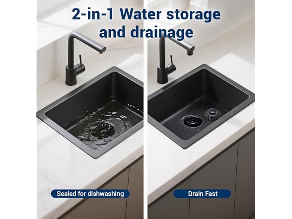 Kitchen Sink Flange Stopper Black