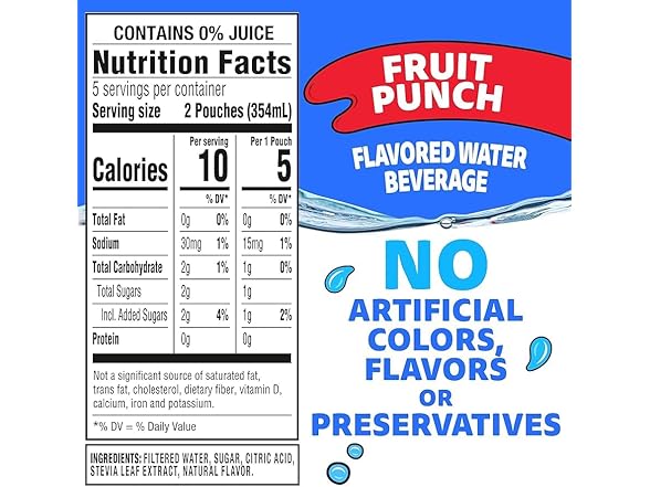 10CT Capri Sun Roarin' Waters Fruit Punch