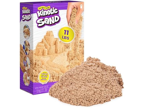 Kinetic Sand, 11lb (5kg) Natural Brown Play Sand