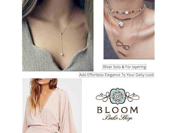 Olbye Pearl Pendant Drop Necklace Choker