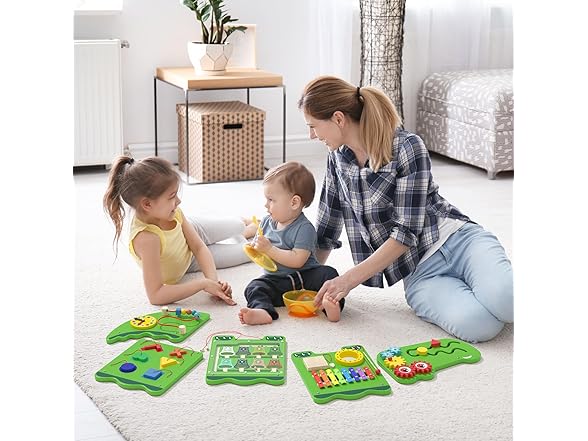 Crocodile Sensory Toys Activity Wall Panels