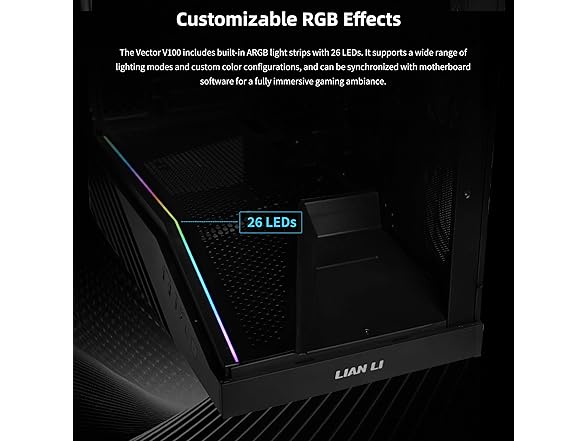 Lian Li V100 ATX Mid-Tower PC Case, LED