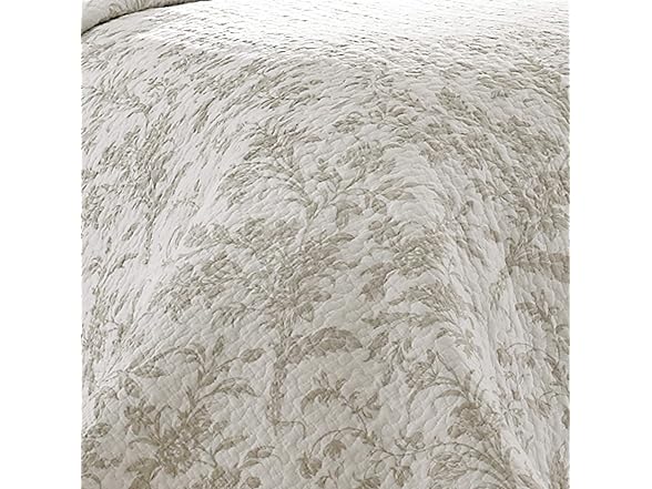 Laura Ashley - King Quilt Set, Soft Cotton