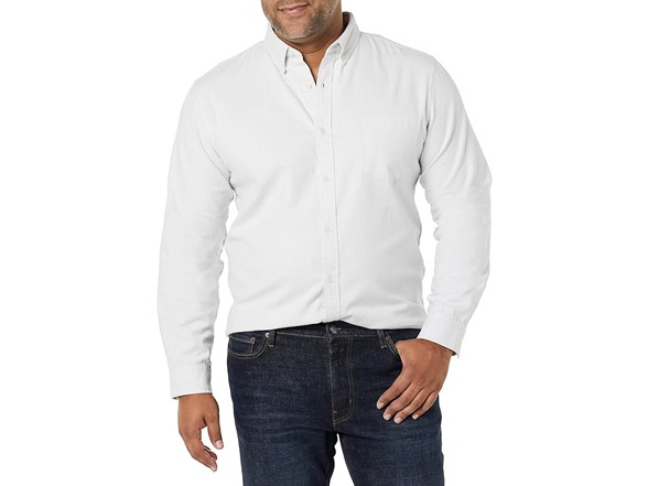 AE Mens Slim-Fit Oxford Shirt (XXL) - Grey