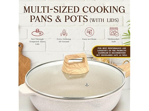 Bakken Swiss 20-Piece Kitchen Cookware Set