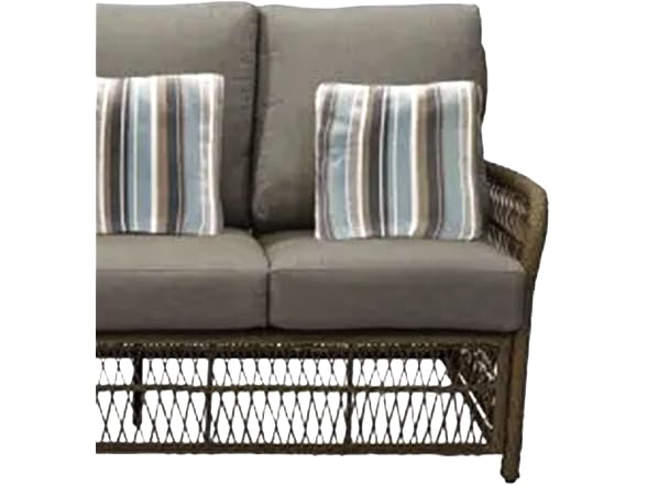 Four Seasons Courtyard Positano 3 Seater Wicker Loveseat