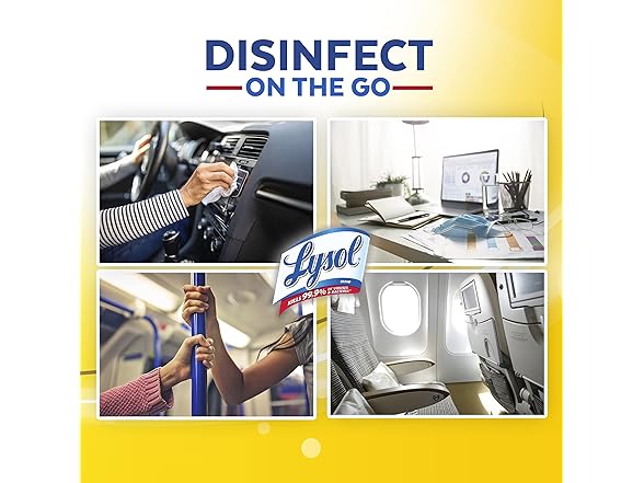 Lysol Disinfectant Handi-Pack Wipes, Disinfecting Antibacterial Cleaning Wipes