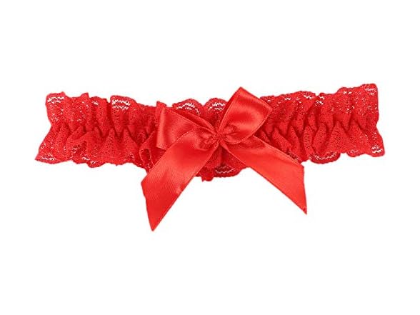 Eliffete Red Wedding Bridal Lace Garter