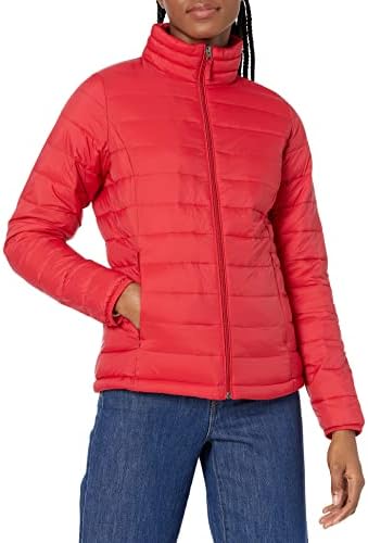 Amazon Essentials Womens Water Resistant Packable Puffer Jacket