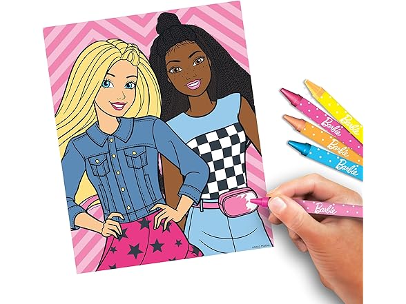 Cra-Z-Art Barbie Crayon by Number Set