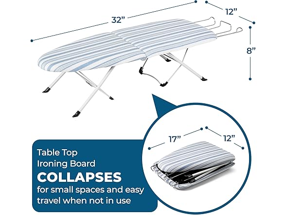 Honey-Can-Do Folding Tabletop Ironing Board