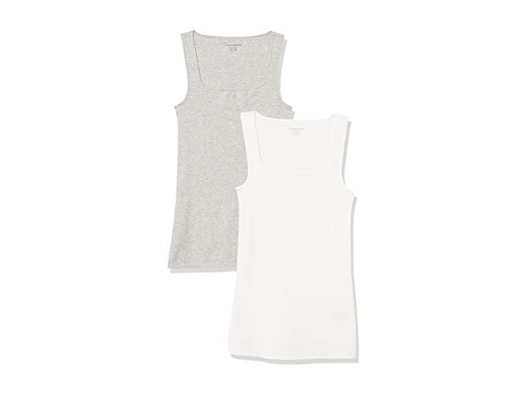 Amazon Essentials Women 2-pack Slim Square Tank - Gallery 9