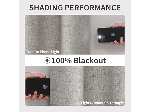 Joydeco Blackout Curtains, 63" Length