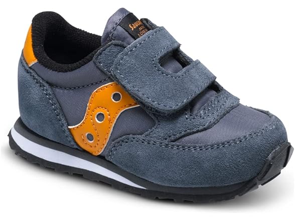Saucony Kids Sneaker Grey/Orange (4.5)