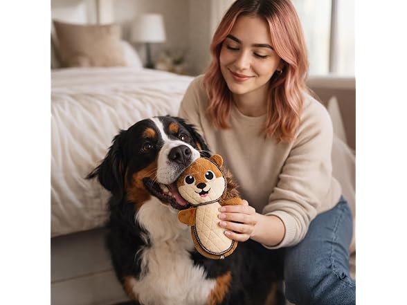 Outward Hound Xtreme Seamz Dog Toy, Reinforced, Squirrel