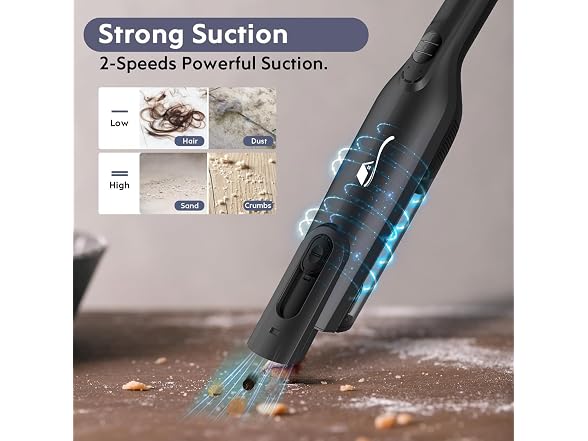 AYONTIN Lightweight Stick Vacuum w/LED