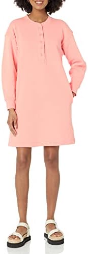 Amazon Essentials Womens Knit Henley Sweatshirt Dress