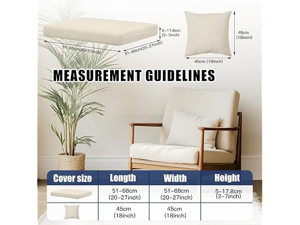 MRGSDL Outdoor Cushion & Pillow Cover
