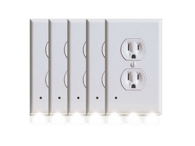 $17.99, Was $69.99, 74% Off! 5-Pack Outlet Cover with Built-In LED Light dealfomo
