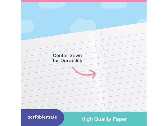 ScribbleMate Cute Composition Notebook