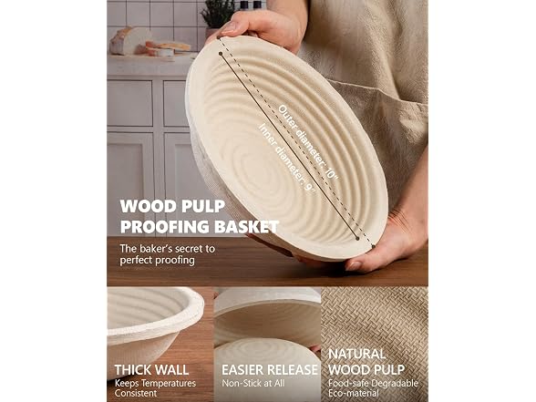 Wood Pulp Banneton Bread Proofing
