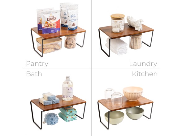 Smart Design Acacia Nesting Shelf